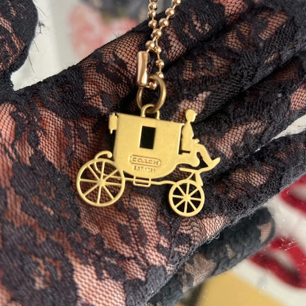 Coach Gold Carriage Key Holder